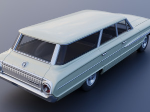 Country Sedan Station Wagon Modello di stampa 3D