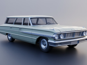 Country Sedan Station Wagon Modello di stampa 3D