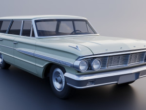 Country Sedan Station Wagon Modello di stampa 3D