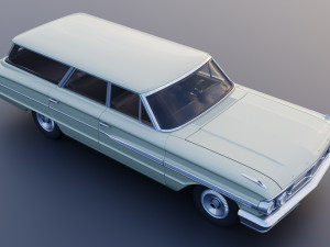 Country Sedan Station Wagon Modello di stampa 3D