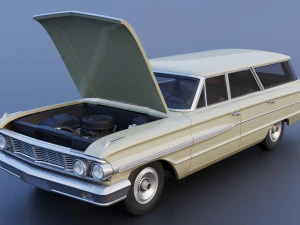 Country Sedan Station Wagon 3D Print Model