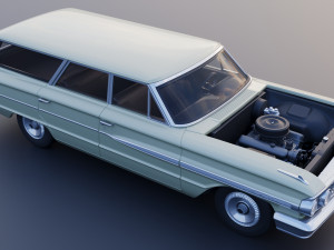 Country Sedan Station Wagon Modello di stampa 3D