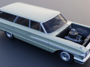 Country Sedan Station Wagon 3D Print Model