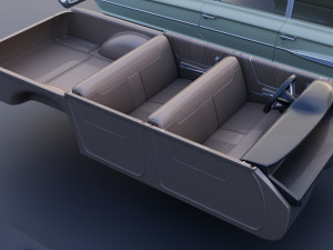 Country Sedan Station Wagon Modello di stampa 3D