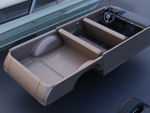 Country Sedan Station Wagon Modello di stampa 3D