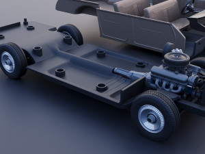Country Sedan Station Wagon Modello di stampa 3D