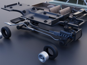 Country Sedan Station Wagon Modello di stampa 3D