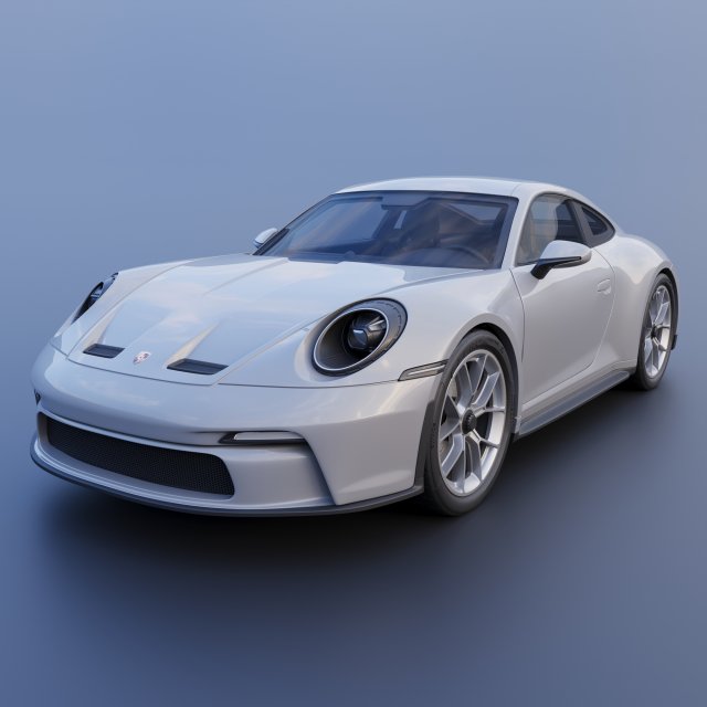 Porsche 911 GT3 Touring 3D Print Model .c4d .max .obj .3ds .fbx .stl .blend 