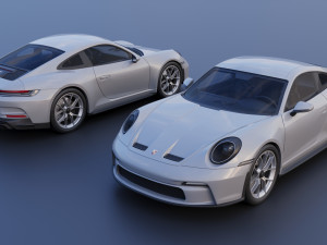 Porsche 911 GT3 Touring 3D Print Model