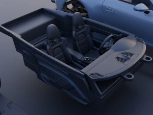 Porsche 911 GT3 Touring 3D Print Model