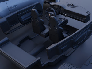 Porsche 911 GT3 Touring 3D Print Model