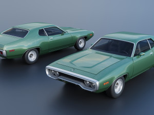 Plymouth Satellite 1971 Modelo de Impressão 3D