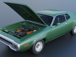 Plymouth Satellite 1971 Modelo de Impressão 3D