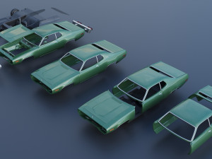 Plymouth Satellite 1971 Modelo de Impressão 3D