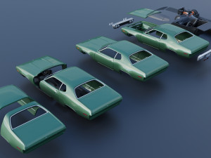 Plymouth Satellite 1971 Modelo de Impressão 3D