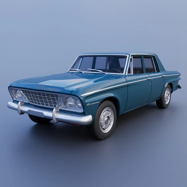 Studebaker Commander 4 Door 1964 3D Print Model .c4d .max .obj .3ds .fbx .stl .blend 