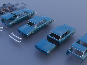 Studebaker Commander 4 Door 1964 Modelo de Impressão 3D