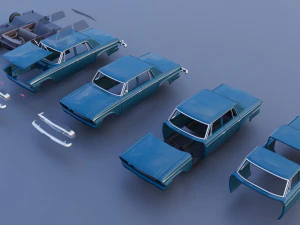 Studebaker Commander 4 Door 1964 3D Print Model