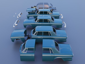 Studebaker Commander 4 Door 1964 Modelo de Impressão 3D