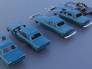 Studebaker Commander 4 Door 1964 3D Print Model