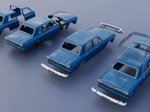 Studebaker Commander 4 Door 1964 3D Print Model