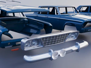 Studebaker Commander 4 Door 1964 3D Print Model