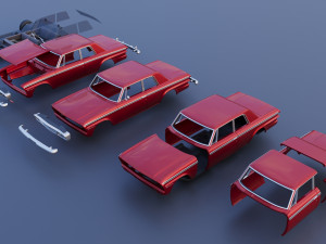 Studebaker Daytona 2 Door 1964 Model do druku 3D