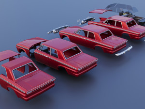 Studebaker Daytona 2 Door 1964 Model do druku 3D