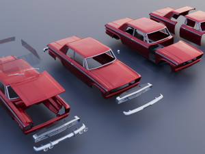 Studebaker Daytona 2 Door 1964 Model do druku 3D