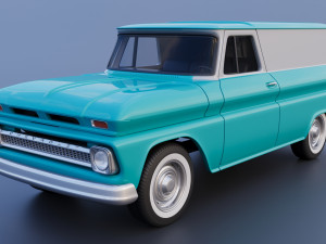Chevrolet Panel Truck 1965 Modèles 3D en vedette