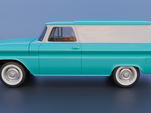 Chevrolet Panel Truck 1965 Modèles 3D en vedette
