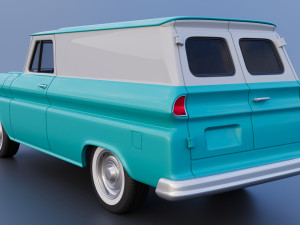Chevrolet Panel Truck 1965 Modèles 3D en vedette