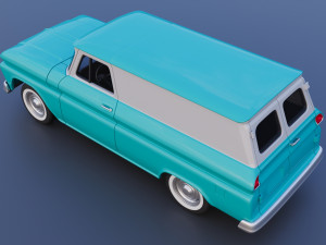 Chevrolet Panel Truck 1965 Modèles 3D en vedette