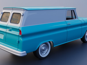 Chevrolet Panel Truck 1965 Modèles 3D en vedette