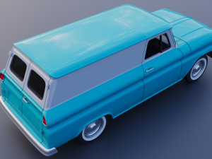 Chevrolet Panel Truck 1965 Modèles 3D en vedette