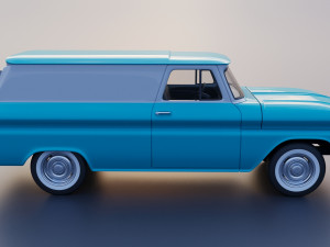 Chevrolet Panel Truck 1965 Modèles 3D en vedette