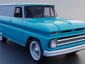 Chevrolet Panel Truck 1965 Modèles 3D en vedette