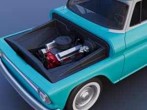 Chevrolet Panel Truck 1965 Modèles 3D en vedette