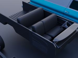 Chevrolet Panel Truck 1965 Modèles 3D en vedette