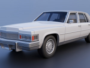 Cadillac FLeetwood Brougham 1979 Modelo de Impressão 3D