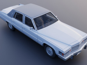 Cadillac FLeetwood Brougham 1979 Modelo de Impressão 3D