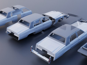 Cadillac FLeetwood Brougham 1979 Modelo de Impressão 3D