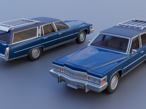 Cadillac Fleetwood Brougham Station Wagon 1979 3D Print Model