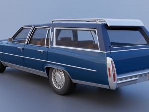 Cadillac Fleetwood Brougham Station Wagon 1979 3D Print Model