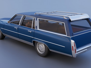 Cadillac Fleetwood Brougham Station Wagon 1979 3D Print Model