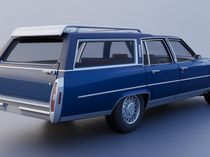Cadillac Fleetwood Brougham Station Wagon 1979 3D Print Model