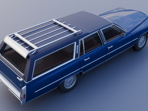 Cadillac Fleetwood Brougham Station Wagon 1979 3D Print Model