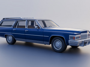 Cadillac Fleetwood Brougham Station Wagon 1979 3D Print Model