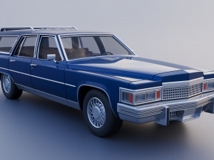 Cadillac Fleetwood Brougham Station Wagon 1979 3D Print Model