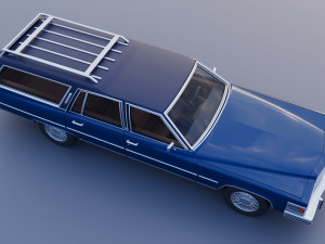 Cadillac Fleetwood Brougham Station Wagon 1979 3D Print Model